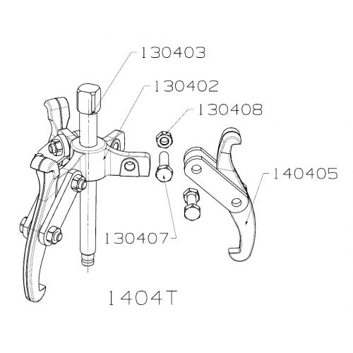 EXTRACTOR REVERSIBLE FORZA SERIE 1400T DE 3 PATAS